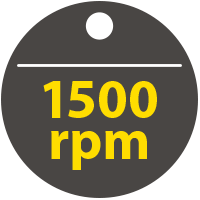 1500 rpm