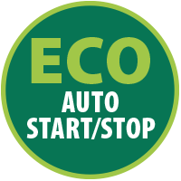 Eco auto start stop badge