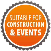 suitable for Construction sites and Events