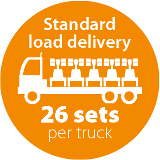 standard load delivery 26 per truck